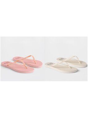 2 Pairs Gap Logo Flip Flops Size 8